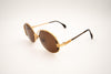 Vintage Cazal #241 Gold Oval Suns